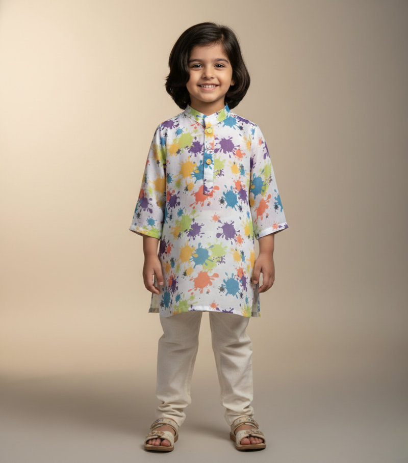 Splash Print Kurta set