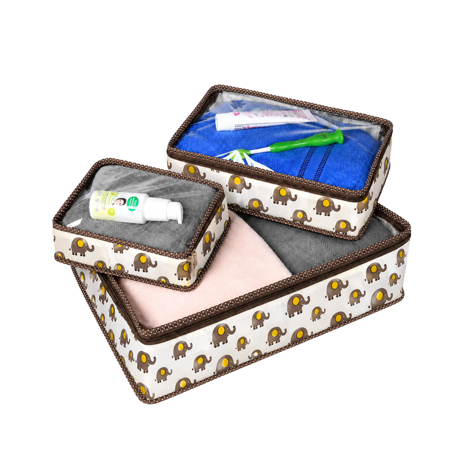 Organiser Set- Elephant Print
