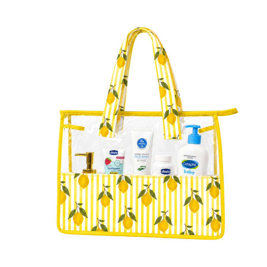 Tote bag- Yellow Lemon Print