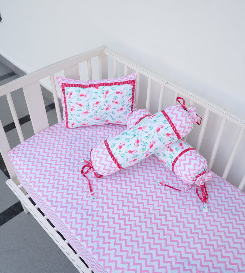 Tropical Tweets Cot Set