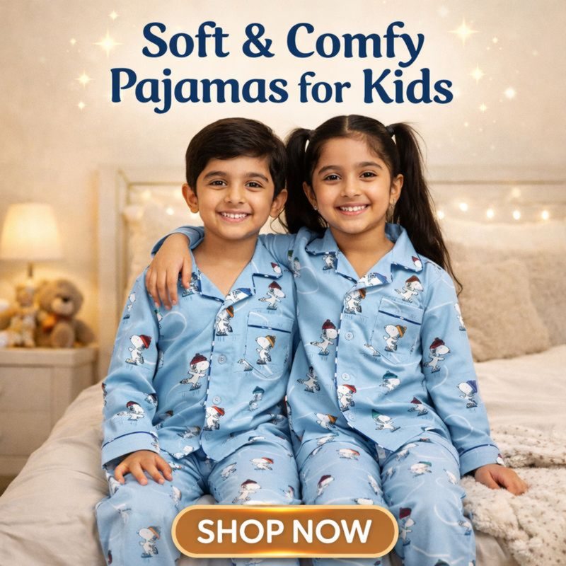Blue Polar Dreams – Warm & Cozy Kids Nightwear | Limited Time Offer