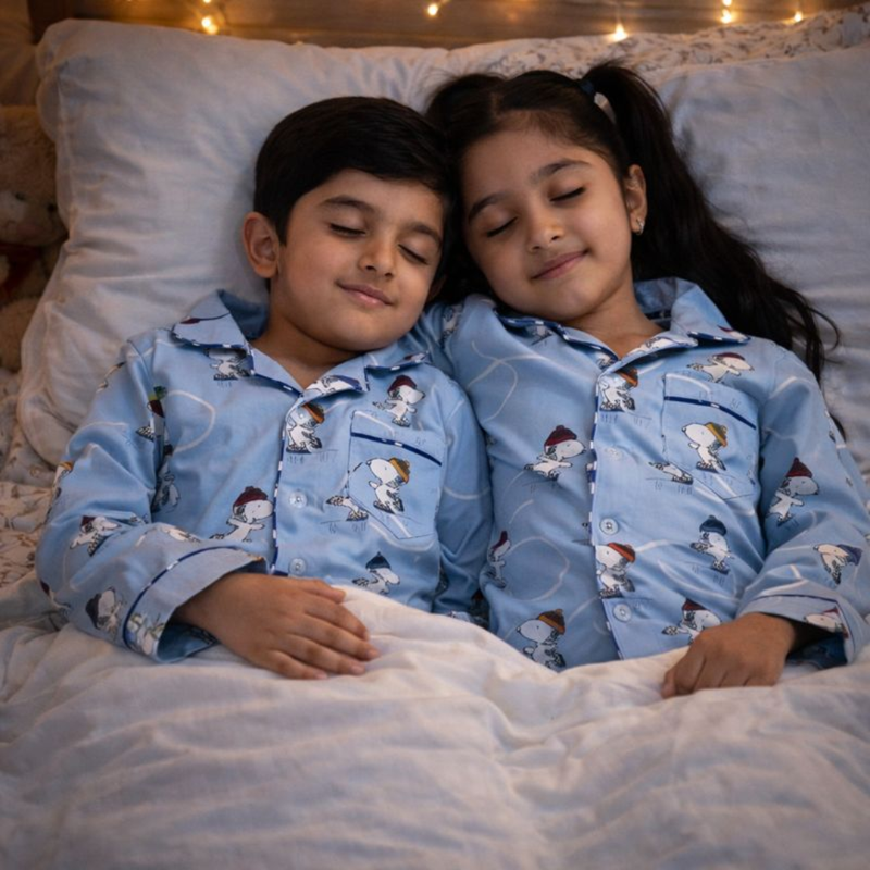 Snoopy Blue Set – Cozy Nightwear for Boys & Girls