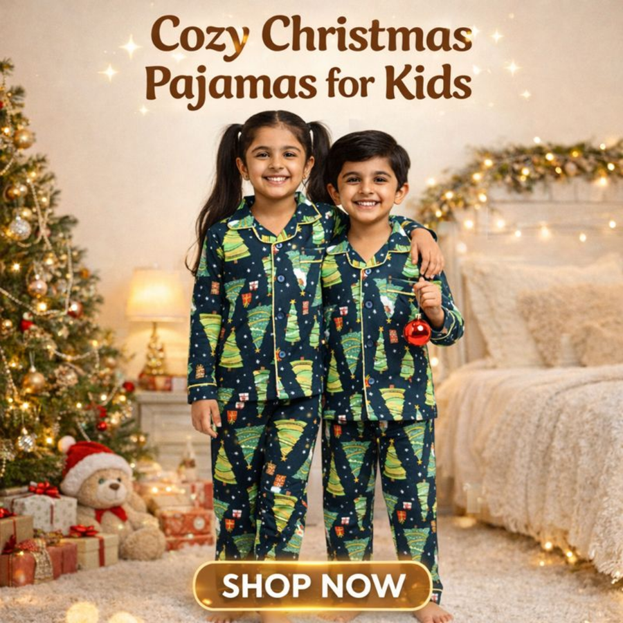 Christmas Tree Set – Cozy Christmas Nightwear for Boys & Girls