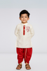 Off White kurta with Ganpati