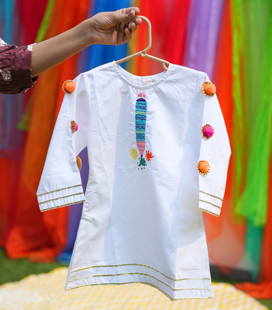 Pichkari Girls kurta set