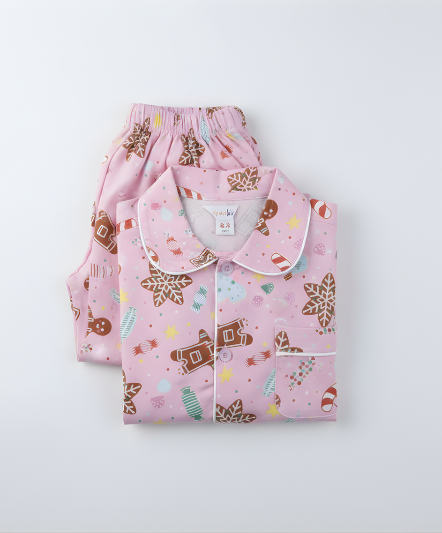 Gingerbread Hugs – Sweet & Cozy Nightwear for Girls