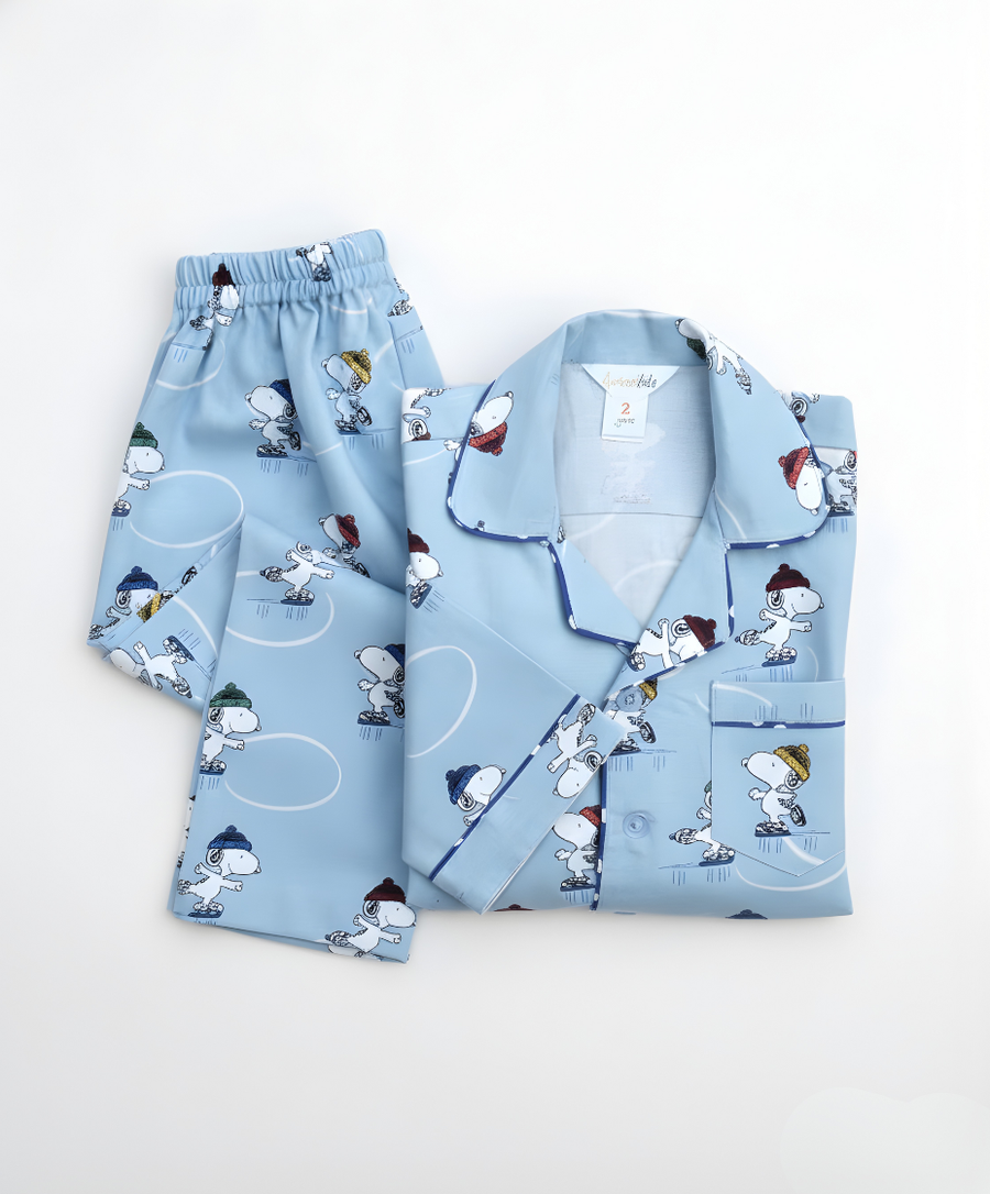 Snoopy Blue Set – Cozy Nightwear for Boys & Girls