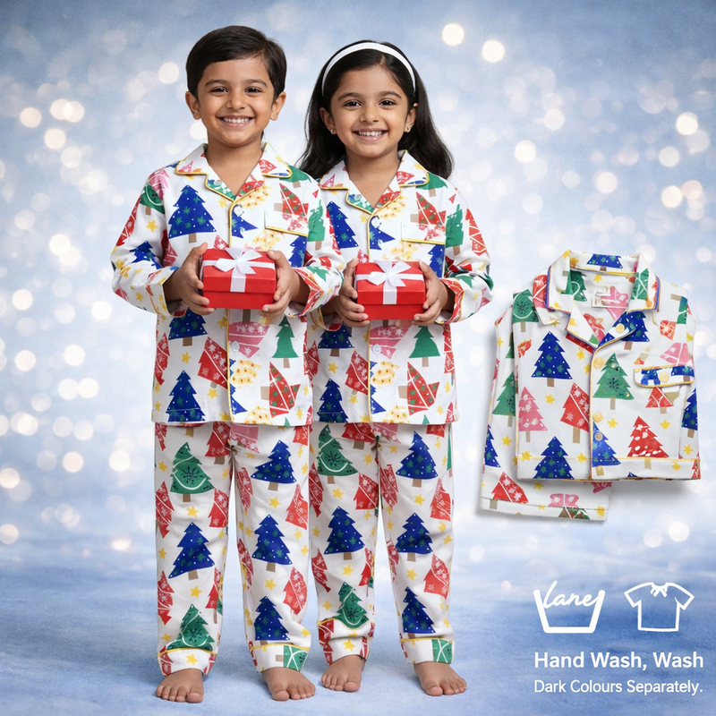 Multicolour Print Festive Forest - For Boys and Girls