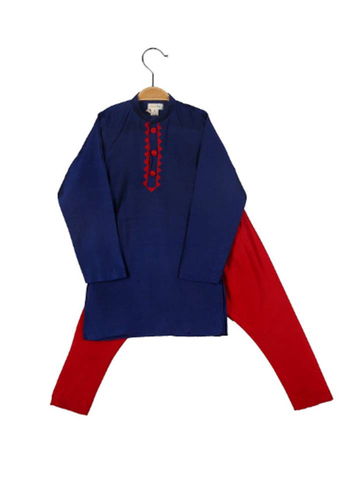 Blue Kurta With Pyjama