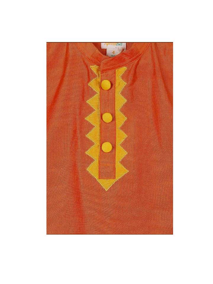Orange Kurta With Pyjama