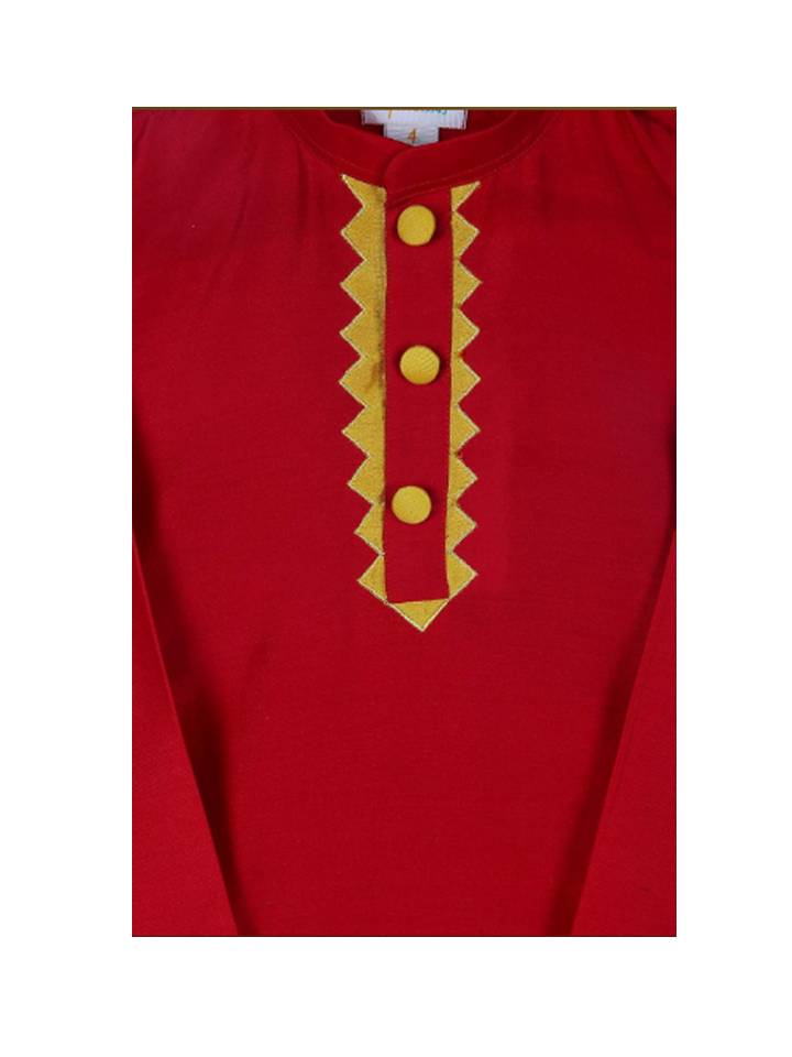 Red Kurta With Pyjama