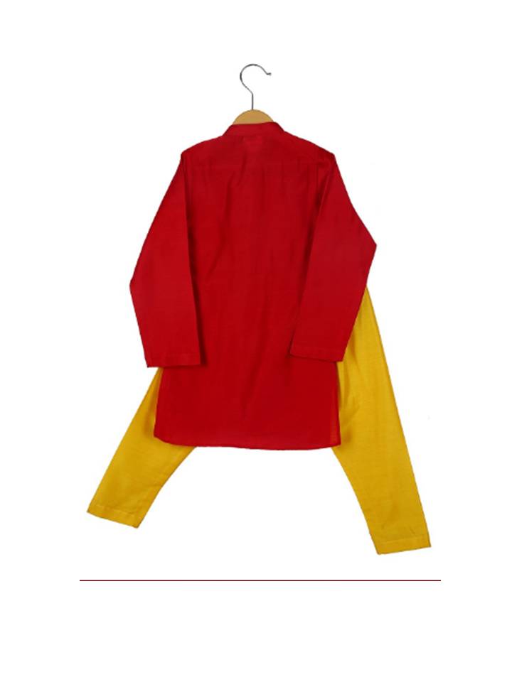 Red Kurta With Pyjama